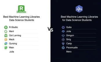 Best machine learning libraries for data science students using R and Julia.