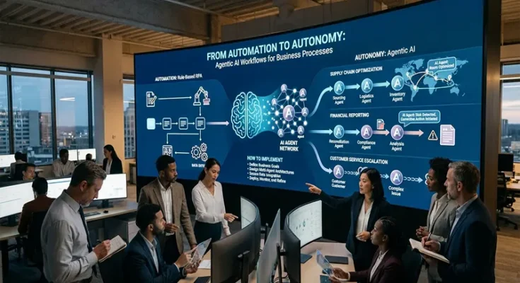 From Automation to Autonomy: How to Implement Agentic AI Workflows for Business Process Automation
